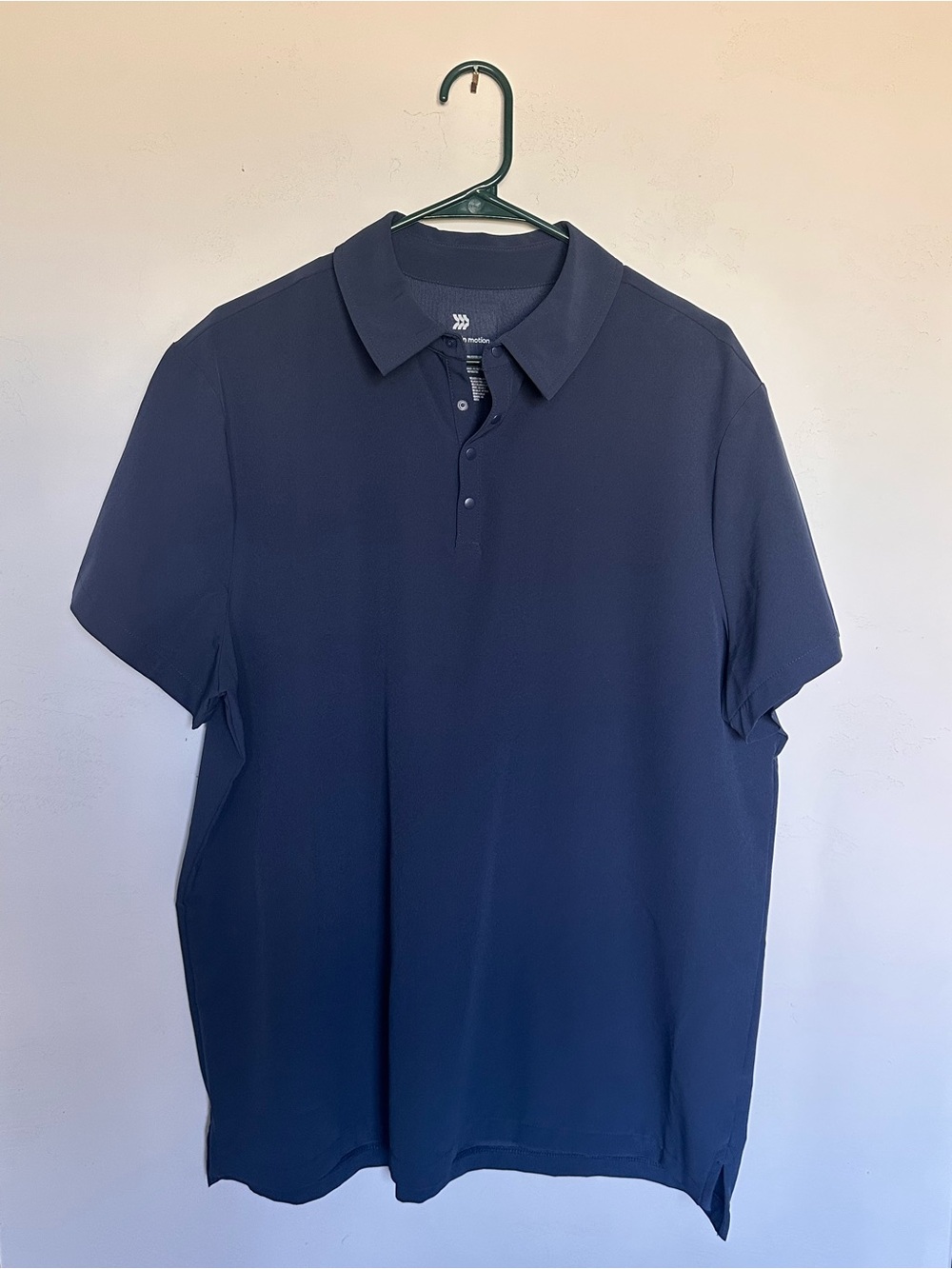 NWOT All in Motion Navy Performance Polo Shirt - Men's Size Large Golf Athletic